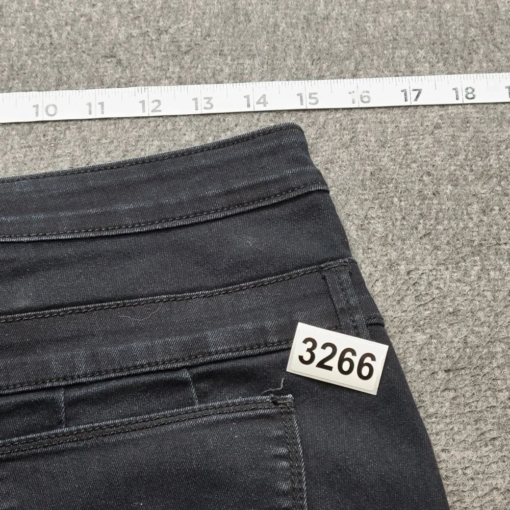 Refuge Denim‎ Shorts Womens 10 Black Excellent High Waist Triple Button Cuffed